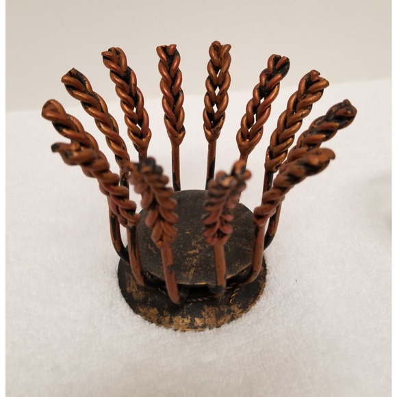 Copper look twisted small candle holder Item#253 - Picture 7 of 13
